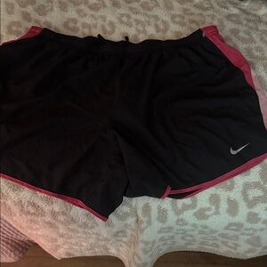 Nike Women's Athletic Shorts in Black and Pink